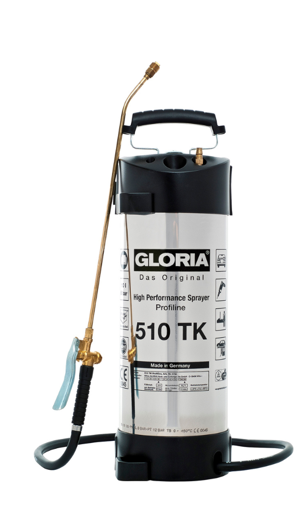 GLORIA 510TK | 10.0L Stainless Steel Sprayer | CONCRETE SEALER - Bravo Pty Ltd