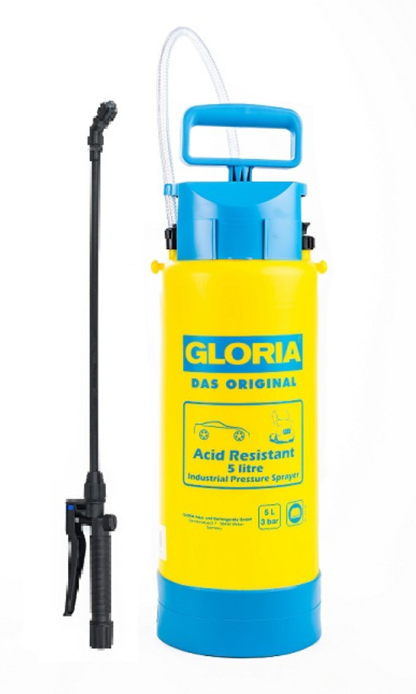 GLORIA AR5 | 5.0L Industrial Grade Poly Sprayer | ACID RESISTANT - Bravo Pty Ltd