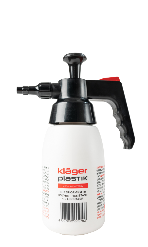 KLAGER PLASTIK | 1.0L “SUPERIOR” Solvent Resistant Pressure Sprayer - Bravo Pty Ltd