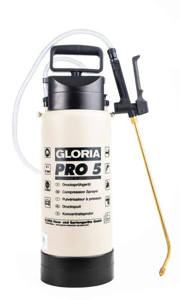 GLORIA PRO5 | 5.0L Industrial Grade Poly Sprayer | SOLVENT RESISTANT - Bravo Pty Ltd